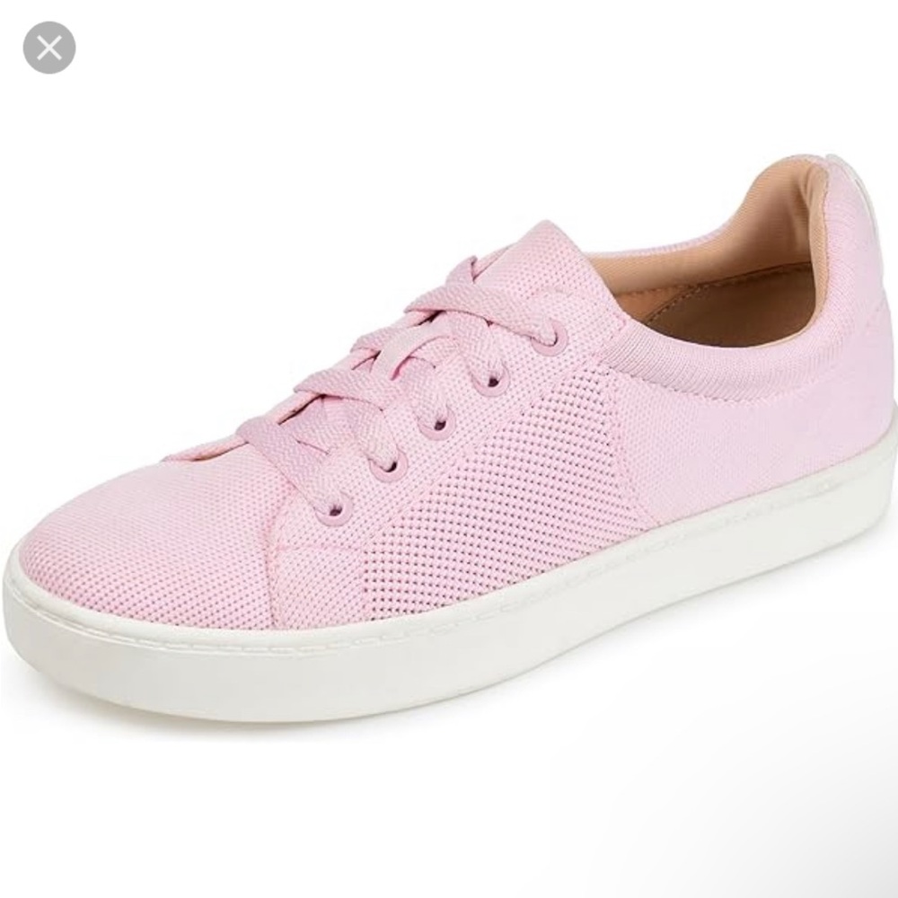 NWT Journee Collection Baby Pink Athletic Lace-Up Sneakers, Size 7.5